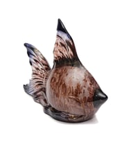 Dekoratif Ocean Art Kahverengi Balık Heykeli (23 cm)
