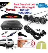 Park Sensörü Led Ekranlı Türkçe Konuşmalı Siyah