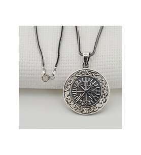 Vegvisir Pusulası Denizci Gümüş Kolye