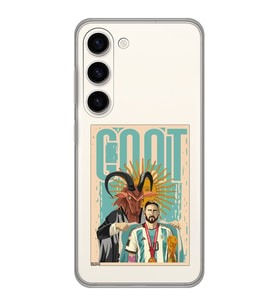 Samsung Galaxy S23 Uyumlu Lionel Messi Desenli Şeffaf Telefon Kılıfı