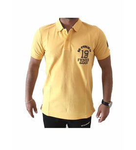 FENERBAHÇE ERKEK POLO YAKA SARI LİSANSLI TSHIRT 