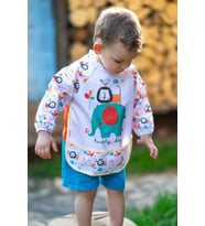 Zoo Unisex Kollu Faliyet Mama Önlüğü 0/36 Ay Sıvı Geçirmez