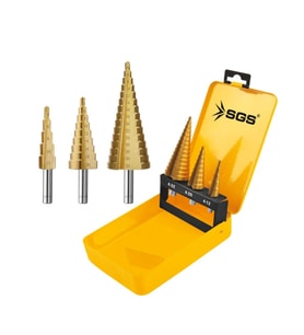 SGS HSS KADEMELİ MATKAP UCU SETİ  3 PARÇA (4-12/4-20/4-32) MM SGS2840