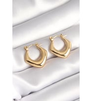 316L Çelik Gold Renk Kadın Küpe