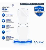 SChitec Garmin GPSMAP 62s Uyumlu Ön Yüzey Nano Şeffaf Hidrojel Ekran Koruyucu