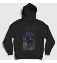 Presmono Unisex Siyah Juniper Metal Myrkur Kapüşonlu Sweatshirt 538677tt