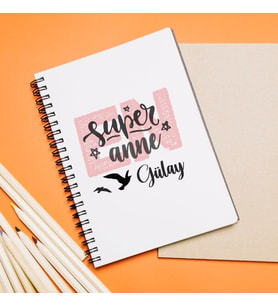 Süper Anne Tasarımlı Defter Kişiye Özel