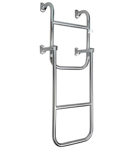 TEKNE MERDİVENİ KATLANIR 2+2 KROM 85cm