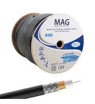 Mag RG6-U6 Cu-Cu Bakır Yeşil Anten Kablo 300 Mt