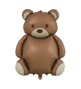 Retro Ayı Folyo Balon Retro Teddy Bear Büyük Ayı Balon 89x72 cm