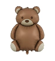 Retro Ayı Folyo Balon Retro Teddy Bear Büyük Ayı Balon 89x72 cm