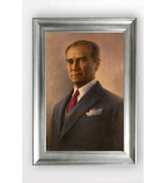 Gümüş Çerçeveli Atatürk Tablo cv649