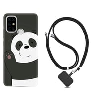 Casper E30 F20 X20 Kılıf Boyun Askılı Silikon Hello Panda 1709