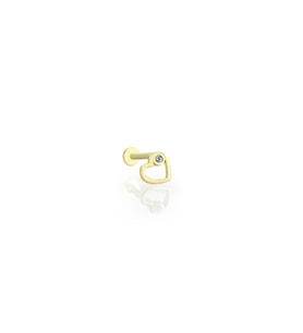 14 Ayar Altın Taşlı Neve Tragus Küpe