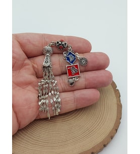 Gümüş Kaplama Alpaka Tesbih Püskülü (62456)