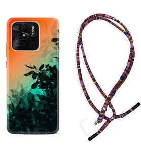 Xiaomi Redmi Note 7 8 9 Pro 10 2022 10 Pro 10S Kılıf Boyun Asklı Rasta Silikon Güzel Çiçekler 1712