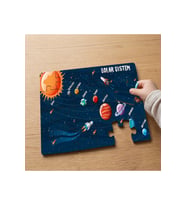 Güneş Sistemi - Space - Gezegenler Tasarımlı 24 Parça Ahşap Çocuk Puzzle MPK0901