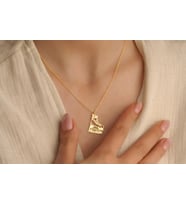 Paten Model İsim Kolye 925K Gümüş (Gold)