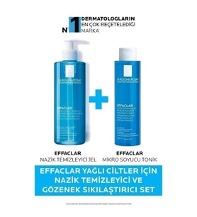 La Roche-Posay Effaclar Tonik 200 ml + Effaclar Gel 400ml