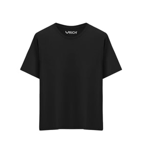 Erkek %100 Pamuk Oversize Tişört Basic Bisiklet Yaka Kısa Kollu T-Shirt