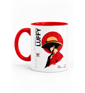 One Piece Luffy Baskılı Seramik Anime Hediye Kupa Bardak