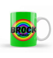 Brock Lesnar  Vintage Retro Rainbow Style Warriors Design Wrestlers gift Kupa Bardak Porselen