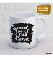 Kişiye Özel Kupa Motivasyon  İsimli & Fotoğraflı Premium Hediye Bardak  Relax