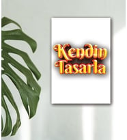 Kişiye Özel Kendin Tasarla  Tasarımlı Kanvas Tablo 30*50 CM