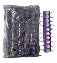 100 Adet 12 Volt 1.5 Watt Tek Lensli Turkuaz 3030 Led Modül IP65 1 Paket