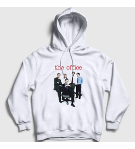 Presmono Unisex Beyaz Poster V2 Dizi The Office Kapüşonlu Sweatshirt 345898tt
