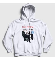 Presmono Unisex Beyaz Poster V2 Dizi The Office Kapüşonlu Sweatshirt 345898tt