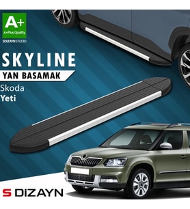 S-Dizayn Skoda Yeti Skyline Aluminyum Yan Basamak 173 Cm 2009-2017 A+ Kalite