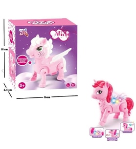 2570 YÜRÜYEN PİLLİ AT PEMBE