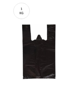 Siyah Atlet Poşet Jumbo Boy 50x90 cm Takriben 12 Adet 1 Kg (Çok Renkli)