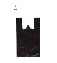 Siyah Atlet Poşet Jumbo Boy 50x90 cm Takriben 12 Adet 1 Kg (Çok Renkli)
