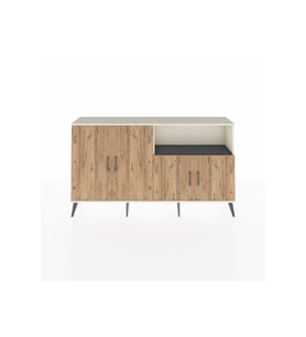 Arges Konsol 6 Raflı 4 Kapaklı 176x30x99 Aytaşı-Çam/Antrasit
