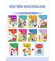1 ve 2.Sınıflar İçin Ege'nin Maceraları Öykü Dizisi + Kitap Okuma Not Defteri (Beyaz)