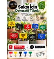 Saksı - Bitki Aksesuarı / Dekor Tabela