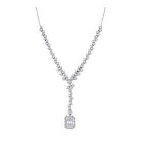1.95 Karat Baget Pırlanta Kolye