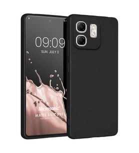 Microsonic Matte Silicone Infinix Hot 50i Kılıf Siyah