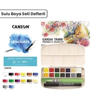 Zig Gansai Tambi Sulu Boya Seti 14lü + Defter