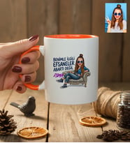 Kişiye Özel Karikatürlü Benimle İlgili Efsaneler Kupa Bardak Doğum Günü Hediyesi