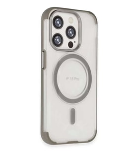 iPhone 15 Pro Hilton Magsafe Kapak - Titan Gri