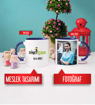 Diyetisyene Hediye Diyetisyen Kupa Bardak Lacivert Fotoğraflı