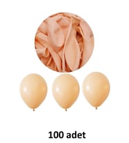 Somon Balon 12" - 30 cm Lateks Somon Renk Balon 100'lu Paket