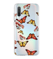 PrintiFy Xiaomi Mi 9 Lite ile Uyumlu 1mm Slim Fit Water Color 2 Baskılı Şeffaf  Kılıf
