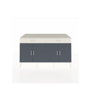 Kronos Konsol 4 Raflı 2 Çekmeceli 4 Kapaklı 176x59x99 Aytaşı-Antrasit/Aytaşı