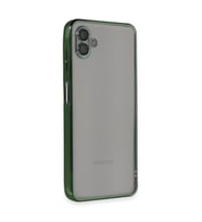 Samsung Galaxy A04 Kılıf Razer Lensli Silikon - Yeşil