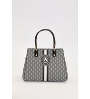 Monogram Desenli  Kadın El Çantası -930361 (Siyah)