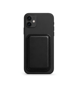iPhone 12 Mini Heritage Hakiki Deri Cüzdan Magsafe Noir Siyah